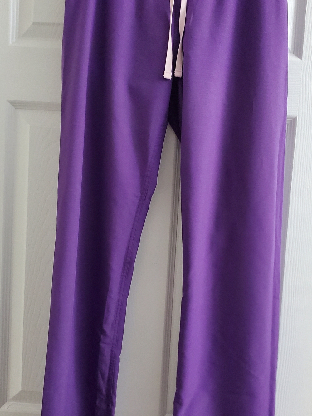 Figs Deep Purple Drawstring Track Pants S